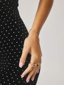 Aralina Mono corto con estampado de lunares y espalda descubierta - Negro - Ver 6