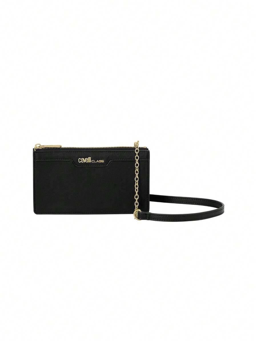 Cavalli Class Women's Chain Strap Mini Handbag Small Black - 黑色 - 查看 1