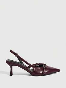CUCCOO SZL Women Pumps Valentine's Day - Burgundy - View 5