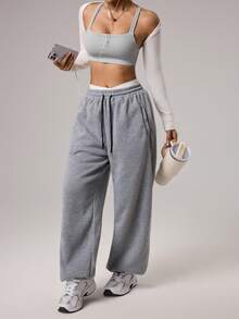 Dewbera Dewbera Top de tirantes para mujer de alta intensidad, ropa deportiva de yoga sin costuras y ajustada - Gris - Ver 5