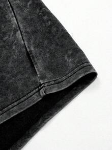 PAVTROS 男士夏季休闲水洗复古背心，巴西黄绿配色男士针织衫，春夏皆宜，夏季，度假，复古，外出，派对，节日，送给男友的礼物，街头风，运动 - 黑色 - 查看 4