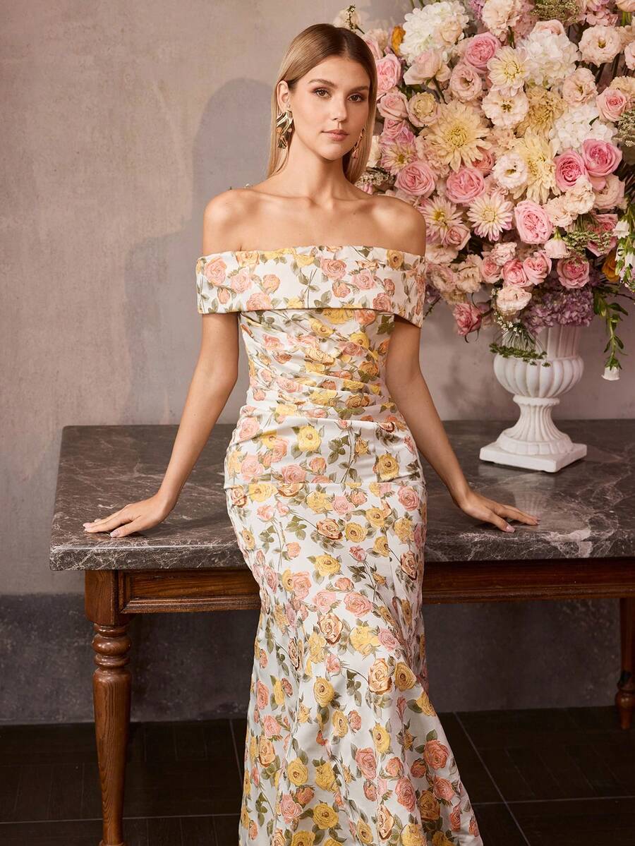 MOTF Soiréza WOMEN'S ELEGANT MERMAID HEM LONG FORMAL DRESS