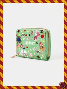 HARRY POTTER X SHEIN 1Pc Love Bottle Pea Pattern Simple Style Zipper Coin Purse, Suitable For Women. - Multicolor 3 - View 2
