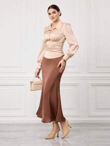 Sleekvia Women's Fashionable Elegant Pointed High Heel Pump Shoes With Rhinestone Design Spring Shoes Spring Break Easter Prom Heels For Christmas - Gold - View 6