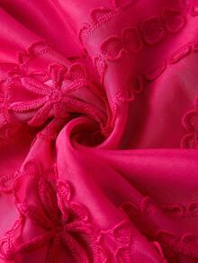 Ellevyn Elegant Lace A-Line Dress, Flattering For All Body Types,Valentine Day Dress,Red Dresses Classy Elegant - Hot Pink - View 6