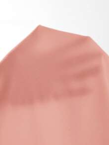 Aloruh 优雅纯色垂褶领露背连衣裙，休闲及派对皆宜 - 藕粉色 - 查看 8