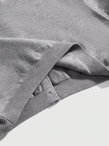 ROMWE 2pcs Y2K Casual Retro Coin Style Lightning Plaid Cardigan And Camisole Set - Grey - View 8