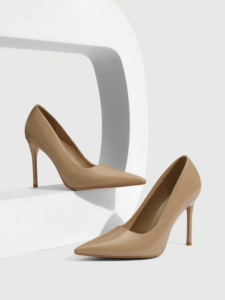 CUCCOO SZL Women Shoes Women's Pointed Stilettos Simple Elegant Elegant Fashion Sexy Apricot Women's High Heels Shoes Suitable For Parties, Parties, Banquets, Nightclubs And Other Occasions Women's Shoes