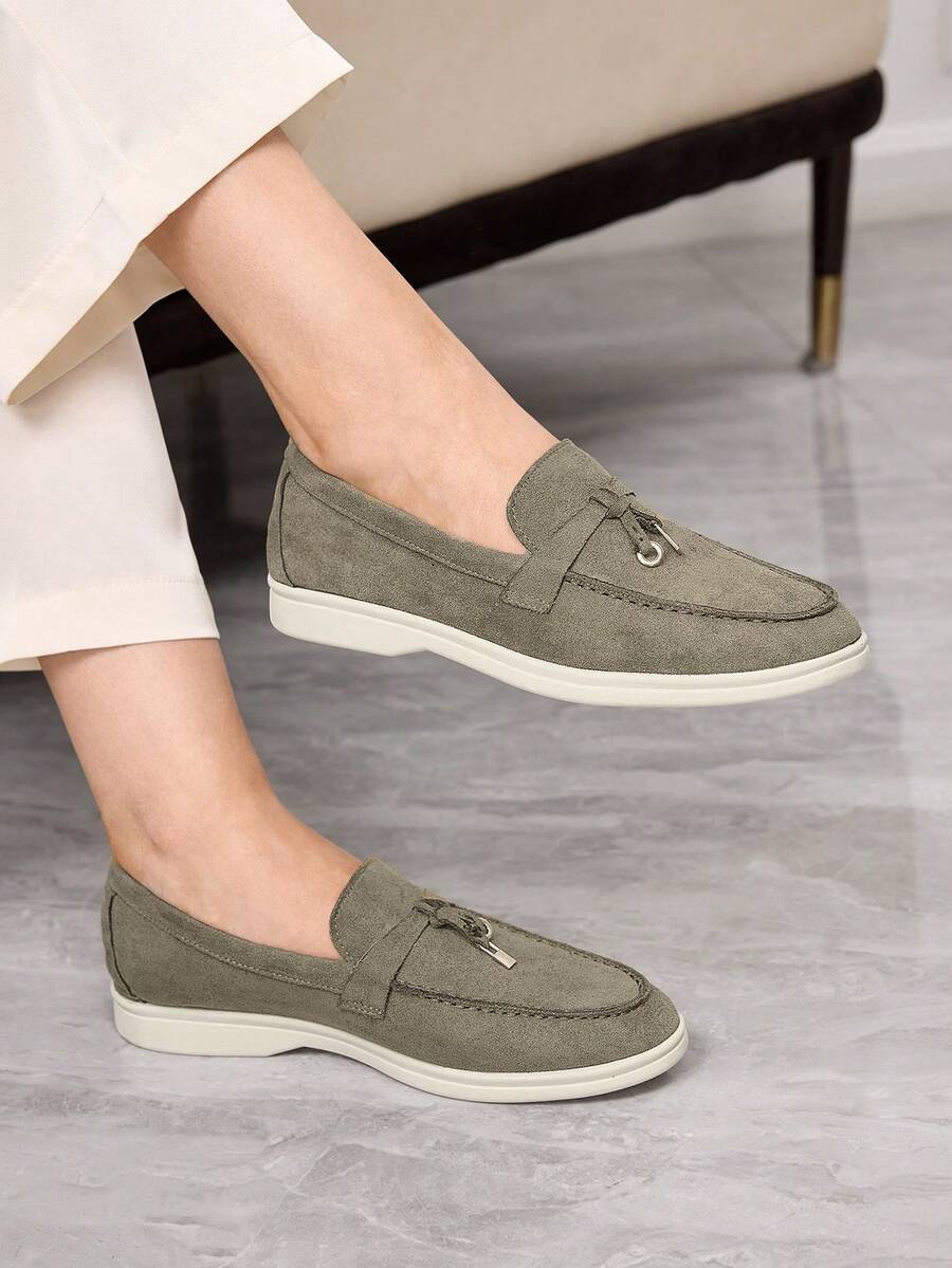 Sleekvia Women's Pointed Toe Casual Versatile Flat Shoes For Christmas Valentine's Day - Green 1 - View 1