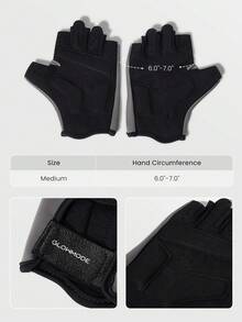 GLOWMODE Sweat-Wicking Medium Support Palm Protection Mesh Panel Hook And Loop Training Palm Training Gym - Grey - View 8