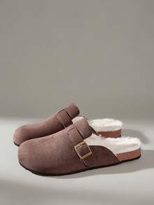 Solecia Women's Casual Versatile Commute Daily Warm Flats - Coffee Brown - View 2