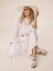 Styleloop Women's Buckle Design Casual Versatile Flat Shoes - White - View 4