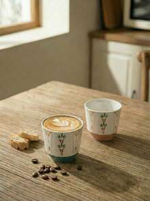 Cirelle 1pc Traditional Gahwa Coffee Cup - 150ml Ceramic Turkish Coffee Mug, Middle Eastern Style For Ramadan & Eid, Elegant Holiday Gift Set - Multicolor - View 1