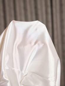 SHEIN 两件套女士性感V领吊带背心和裤子，撞色蕾丝缎面睡衣套装，四季皆宜，白色 - 白色 - 查看 9