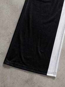 Coolqubz 2pcs/Set Teenage Boys Casual Vintage Graphic Print Fashion T-Shirt Set, Suitable For Daily Commute, Leisure And Streetwear - Black and White - View 5