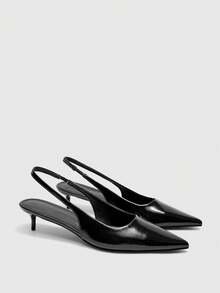 CUCCOO BIZCHIC Women's Pointed Toe Versatile Fashion High Heels For Daily Wear - Black - View 7