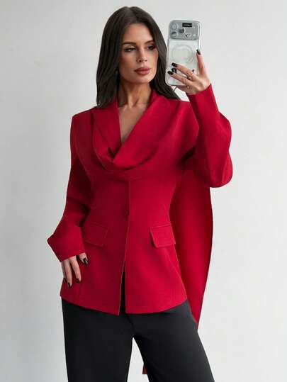 Firerie Dam Casual Elegant Kavaj/Vintagestil/Sofistikerad Chic Kavaj/Formellt Tillfälle/Kontorskläder/Pendlingskostym/Alla Hjärtans Dag