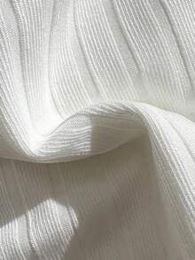 Bộ bikini hai mảnh Swim Mod màu trơn, kiểu cổ yếm, tam giác và quần bơi buộc dây bên hông, gợi cảm, thích hợp cho mùa xuân/hè, phong cách Boho, đi nghỉ mát, họa tiết cây cọ, hai mảnh, đi biển, bikini nhiệt đới, bikini phong cách Boho, bikini vỏ sò, bikini hoa, bikini sao biển. - trắng - Xem 6