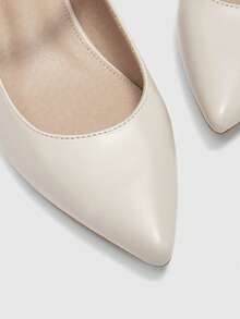 CUCCOO BIZCHIC Simple And Generous, Fashionable And Versatile, Casual Workplace Commuter Women's High-Heeled Shoes Valentine's Day - Light apricot - View 8