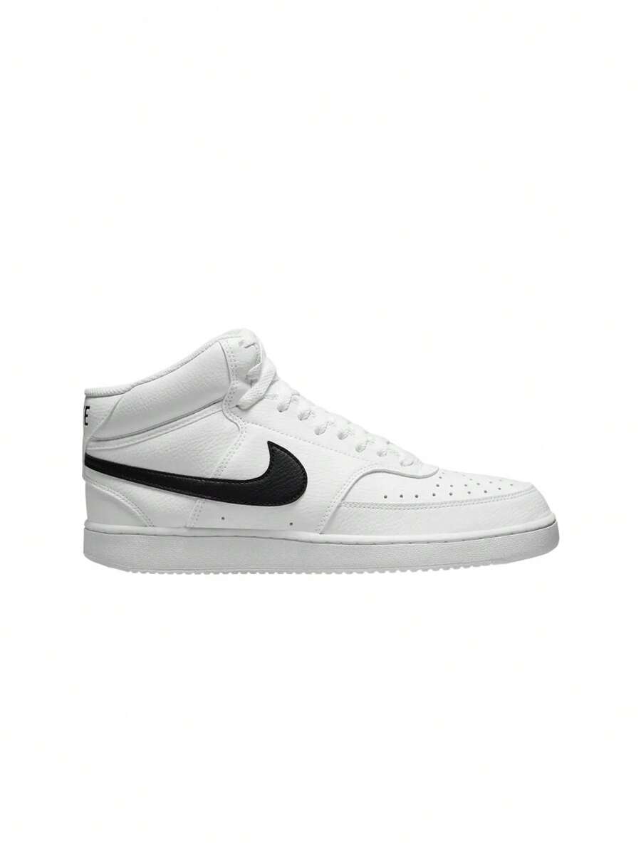 Nike Court Vision Mid Next Nature Men's Shoes White / White / Black DN3577-101 - White/White/Black - View 1