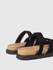 HighSole Women's Thick-Soled Sandals, New Thick-Soled Sandals, Black Roman Style Sandals, Non-Slip Multi-Functional Fashion Sandals, Summer Casual Beach Sandals - Black - View 5