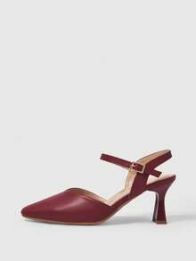 Sleekvia Women Pumps Valentine's Day - Burgundy - View 8