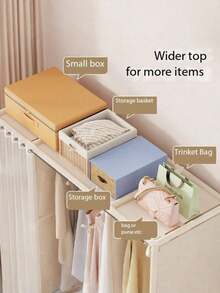 Practical And Elegant Bedroom Wardrobe, Floor Standing Clothes Rack, Sturdy Hanging Garment Rack, Luxury High Capacity Wardrobe, Easy Assembly Clothes Storage Cabinet, Apparel, Pants, Quilt Storage, Multiple Sizes And Styles Available, Large Capacity And Easy Assembly - Multicolor - View 7