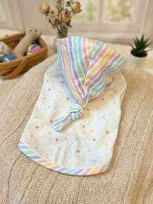 PETSIN Pet Autumn New Item Dog Hooded Vest Rainbow Western-Style Cat Teddy Bear Gradient Universal Thin Clothing - Blue - View 3