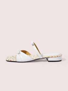 CUCCOO DOLLMOD Women Flat Sandals Valentine's Day - White - View 7