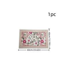 1PC Floral Bath Mat, Non-Slip Bath Mat, Bathroom Mat, Quick Absorbent, Fast Drying, Non-Slip Absorbent Quick Dry, Floral Design, Black & White Camellia Bathroom Mat, Soft Absorbent Mat. Bathroom Floor Mat - Non-Slip Bath Mat, Bathroom Mat, Quick Absorbent, Fast Drying, Non-Slip Absorbent Quick Dry, Non-Slip, Absorbent. Suitable For Kitchen And Bathroom Entrance Mats, Home Bathroom Entrance Absorbent Mat Kitchen Rug - Multicolor - View 3