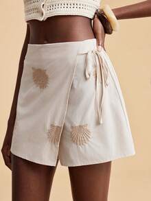 Travachic Quần short nữ màu đen in hoa, thiết kế dệt kim, ống đứng, kiểu Boho, thích hợp cho kỳ nghỉ, tiệc trà chiều, mùa cưới, du lịch biển, du lịch thành phố, kỳ nghỉ Boho, lễ hội âm nhạc, đồ đi biển, lễ Phục sinh, đi biển cho nữ, quần short thanh lịch, kỳ nghỉ, buổi hòa nhạc, kỳ nghỉ nhiệt đới, lễ hội, phong cách Bohemian, cho mùa xuân hè và mùa thu. - Màu Khaki - Xem 5