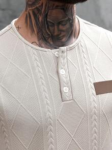 Manfinity CasualCool 男士T恤套装 - 卡其色 - 查看 6