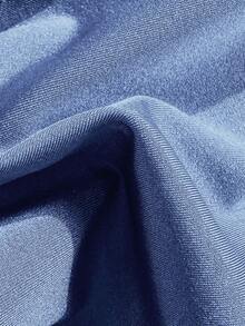 Swim Mod Bộ đồ bơi 2 mảnh, màu trơn, dây đeo dày, họa tiết sao biển, áo ngực tam giác và quần lọt khe, đồ bơi mùa hè gợi cảm cho nữ, bộ bikini màu xanh navy, bộ bikini đi nghỉ mát, bộ bikini kín đáo, bộ bikini siêu nhỏ, bộ bikini màu trơn, đồ bơi hai mảnh. - Màu xanh bụi bặm - Xem 5