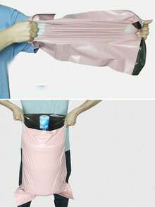 50个粉色快递袋，简约百搭的包装袋，适用于学校、办公室、礼品、商务运输、返校季和情人节等场合。 - 空白粉紅色 - 查看 9