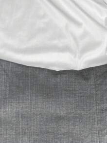 Franclia 女士夏季通勤百搭两件套，白色百褶衬衫+灰色侧开衩短裙，白灰配色，春夏休闲裤装二合一时尚裤裙，高腰设计优化身材比例，略微阔腿修身显瘦，适合通勤、日常穿着、夏季、派对、海滩、约会、毕业典礼、商务办公、都市教师制服等场合，休闲裤装套装 - 彩色 - 查看 3