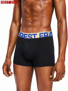 Rest Era 5pcs/Pack Men's Letter Print Boxer Briefs - Multicolor - View 6