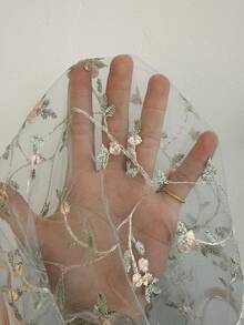 CovetEZ Große Größen Blumen Stickerei Transparentes Camisole Shirt, Frühling/Sommer - Verschiedenfarbig - Übersicht 6