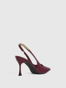 CUCCOO SZL Women Pumps Spring Shoes - Burgundy - View 3