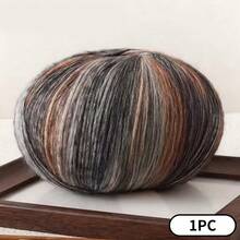 渐变色磨毛棉纱，适用于手工编织围巾、帽子和毯子。亲肤柔软，单股，粗4.0毫米，长458米，重200克。 - 彩色 - 查看 22