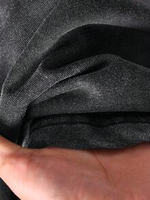 CosyJoli Quần ống đứng dáng suông họa tiết bông tuyết, cỡ lớn, chất liệu dệt kim, có túi. - Xám - Xem 8