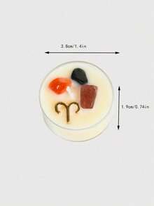 Joivida 1个十二生肖蜡烛油创意卧室客厅氛围玻璃纪念品，理想的情人节礼物，适用于生日派对、客厅、卧室 - 彩色 - 查看 7