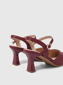 Sleekvia Women Pumps Valentine's Day - Burgundy - View 6