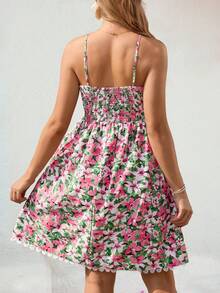 SHEIN Maternity Casual Floral Print Sleeveless Dress - Multicolor - View 2