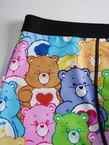 SHEIN X Care Bears 1pc Men's Cartoon Bear Pattern Colorblock Trim Briefs - Multicolor - View 5