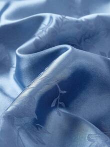 SHEIN MOD Romantic Elegant Draped Neck Lace Panel Mermaid Satin Long Dress In Blue – Beachwear, Bohemian Style, Perfect For Spring Break, Birthday, Party, Graduation, Prom, Festival, Vacation, Date, Picnic, And More.Blue Satin Midi Dress Floral Jacquard Pattern Spaghetti Straps Cowl Neckline Lace Trim Artistic Detailing Elegant Silhouette Flared Hem Lightweight Fabric Subtle Sheen Vintage Inspired Soft Texture Delicate Appearance Refined Shape Classic Style Sleeveless Graceful Drape Flattering Fit,Summer Holiday Outfits, Vacation Outfits , Carnival Costume , Valentines Day Outfit  , Valentine Outfits For Women , Summer Outfits , Spring Break Outfits - Blue - View 4