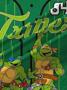 TEENAGE MUTANT NINJA TURTLES | SHEIN 青少年男孩字母卡通图案圆领短袖T恤 - 白色 - 查看 6