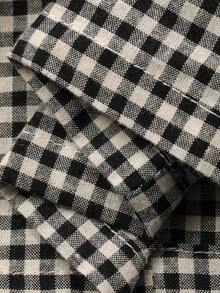 DAZY 少女格子短袖纽扣上衣和裤子睡衣套装 - 彩色 - 查看 8