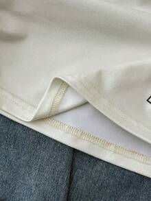 Teen Girl Casual College Print Drawstring Tie-Front Cropped Camisole Top - Multicolor - View 6