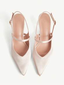 CUCCOO CHICEST Women's Pointed Toe Buckle Design Fashionable High Heels, Versatile For Daily Wear Valentine's Day