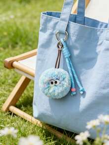 POKOJA LAND Breloc colorat cu pom-pom, pandantiv drăguț cu frânghie țesută și accesoriu pentru telefon - Multicolor - Vizualizare 4